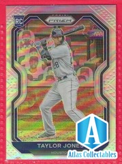 2021 Panini Prizm Taylor Jones Rookie Silver Prizm #184 Houston Astros